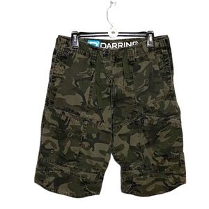 Darring Men Camo Shorts Green Cargo Size 32